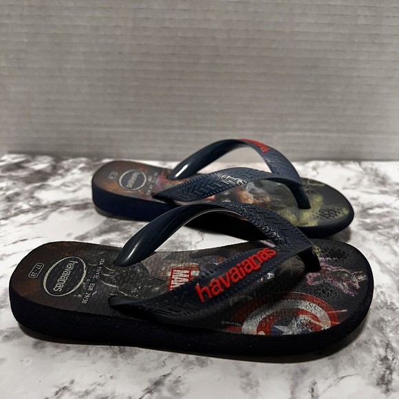 Havaianas Kid’s Avengers Marvel Flip Flops Sandals, US Size 11/12 - Picture 3 of 9